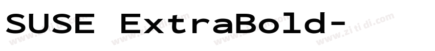 SUSE ExtraBold字体转换